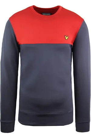 Lyle & Scott Crew Herrtröja Röd/Navy