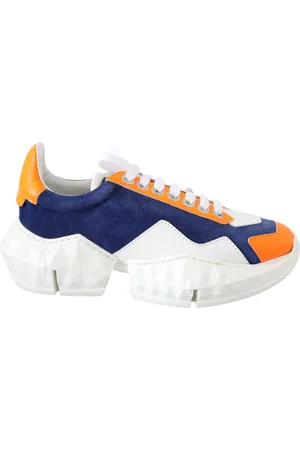 Jimmy Choo Dam Diamond Orange Läder Sneaker