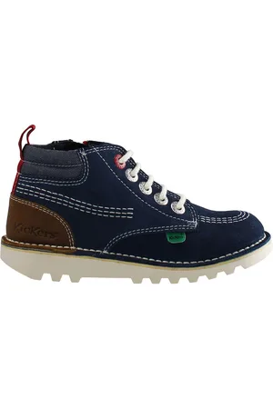 Kickers Hi Stroll barn marinblå stövlar