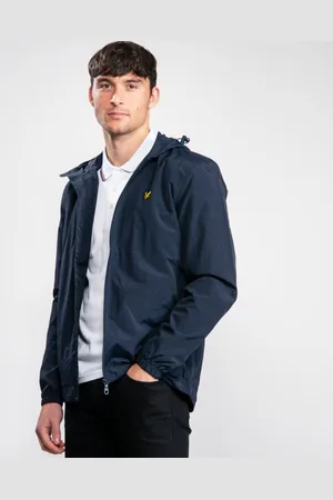 Lyle & Scott Herrjacka med genomgående dragkedja och huva