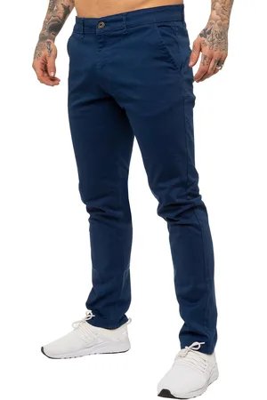 Enzo Mens Slim Fit Stretch Chinos