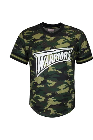 Mitchell & Ness NBA Golden State Warrior Camo Mesh T-shirt för herrar