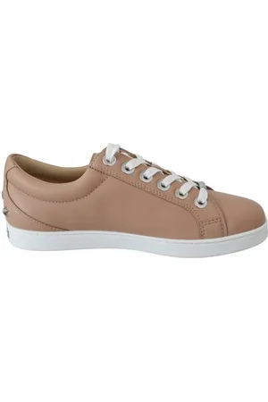 Jimmy Choo Damskor Puderrosa Läder Cash Sneakers