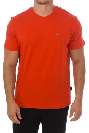 Napapijri Kortärmad T-shirt med rund hals för män NP0A4FRP