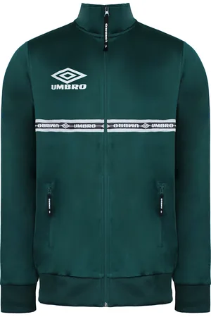 Umbro Mens Green Taped Track Jacket