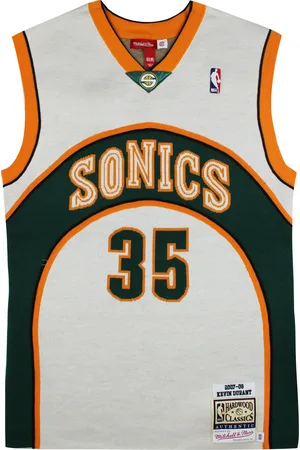 Mitchell & Ness X CLOT M&N Seattle Supersonics Stickad Kevin Durant-tröja