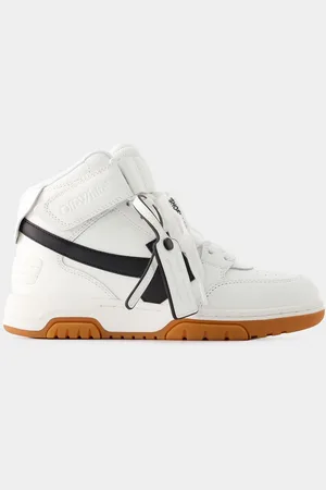 OFF-WHITE Out Of Office Mid Top Sneakers - Off White - Läder - Vit/