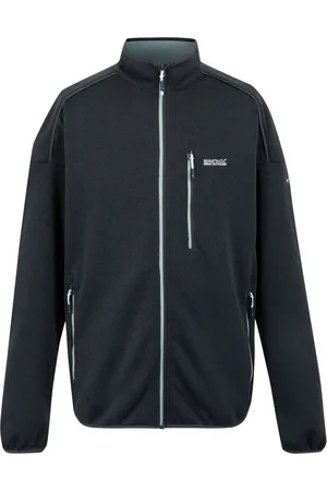 Regatta Mens Kames Fleecejacka med full dragkedja (Ash/Glacier)