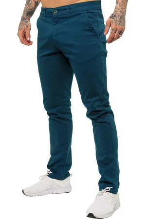Enzo Mens Slim Fit Stretch Chinos