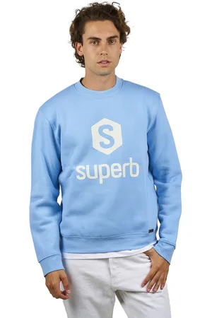SUPERB Hexawhite 6020 långärmad sweatshirt med rund halsringning för män