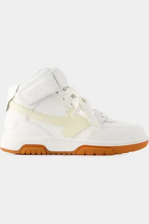 OFF-WHITE Out Of Office Mid Top Sneakers - Off White - Läder - Vit