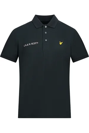 Lyle & Scott True Black Kortärmad Polotröja