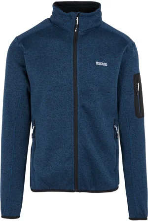 Regatta Mens Newhill Marl Fleecejacka med full dragkedja (Moonlight Denim)