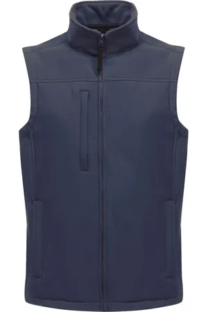 Regatta Mens Flux Softshell Bodywarmer / Sleeveless Jacket (Water Repellent & Wind Resistant) (Navy/Navy)