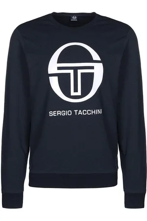Sergio Tacchini Långärmad Crew Neck Marinblå Herrtröjor Ciao 38027 200