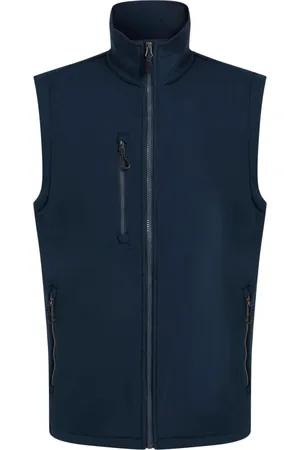 Regatta Navigate Softshell 2-lagers kroppsvärmare för herrar (Marinblått/grått)