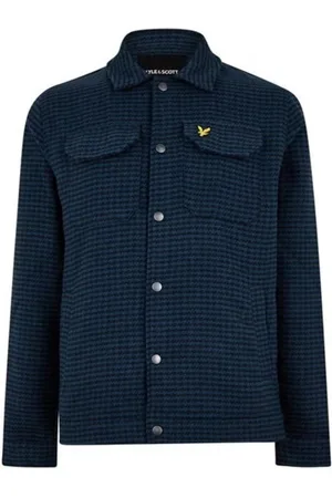 Lyle & Scott Texturerad Muddy Blue-jacka