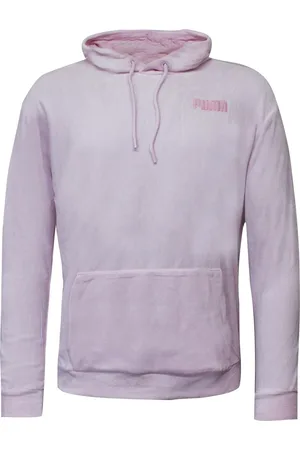 PUMA Velour Hoodie Broderad Logo Jumper - Dam