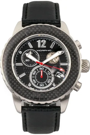 Morphic M51 Series Chronograph klocka med läderarmband och datum