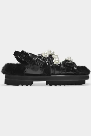 Simone Rocha Track Sandal med flera remmar i pärlläder