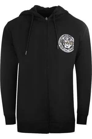 Roberto Cavalli Large Circle Design Zip-Up Hoodie