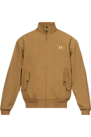 Fred Perry Bonded Zip Through Brown Jacka