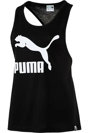 PUMA Classic Logo Rund hals ärmlös damtopp 574990 01