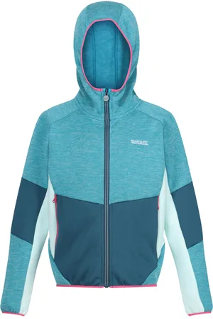 Regatta Dissolver VIII fleecejacka med hel dragkedja för barn/unga (Tahoe Blue/Moroccan Blue/Bleached Aqua)