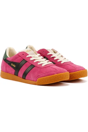 Gola Elan Suede Dam Fuchsia/Black/Evergreen Träningsskor