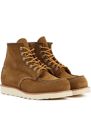 Red Wing Shoes Heritage Work 6Inch Moc Toe Hawthorne Abilene Chesnut-kängor för män