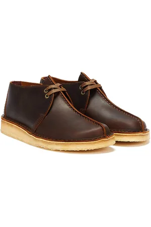 Clarks Desert Trek Läder Herr Beeswax Bruna Skor