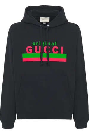 Gucci Original Logo Hoodie med tryck i