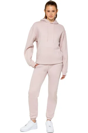 Enzo | Damers Oversized Pullover Huvtröja Träningsset