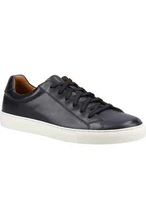 Hush Puppies Colton Läder Svarta Träningsskor för män