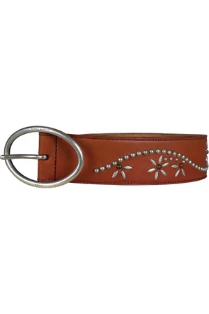 Saint Laurent Bälte med dubbar brunt