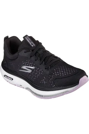Skechers Go Walk Workout Walker Outpace Polyester Dam Svart/Lavendel Sneakers