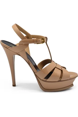 Saint Laurent Tribute Sandaler Beige