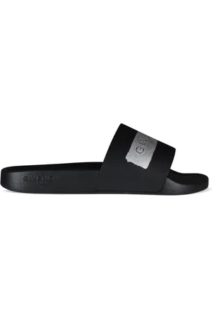 Givenchy Logo Tape Sandaler Svarta