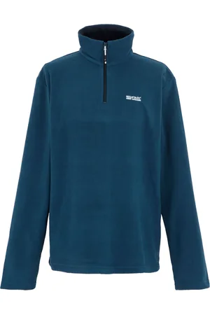 Regatta Great Outdoors Mens Thompson Half Zip Fleece Top för män (Moonlight Denim/Navy)