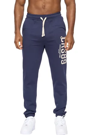 Crosshatch Herr Ellsworth Joggingbyxor (Mörkblå)