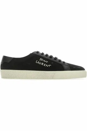 Saint Laurent Lågskor i canvas och läder
