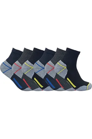 Sock Snob Dämpade bomullsstrumpor med låg skärning för herrar för ståltåstövlar