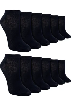 Sock Snob 12 par träningsstrumpor för barn | Anti Blister Ankle White Bamboo Socks för pojkar