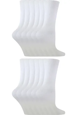 Sock Snob 12 par multipack bambusockor för barn | | enfärgade barnstrumpor | perfekta skolstrumpor för sommaren för flickor och pojkar