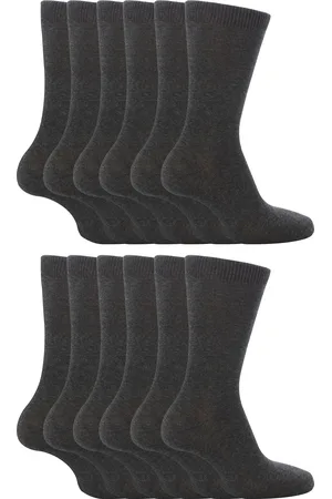 Sock Snob 12 par enfärgade skolstrumpor för barn | pojkar och flickor | 3 storlekar | bomullsstrumpor för barn