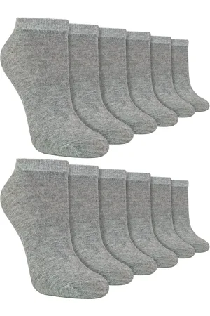 Sock Snob 12 par träningsstrumpor för barn | Anti Blister Ankle White Bamboo Socks för pojkar