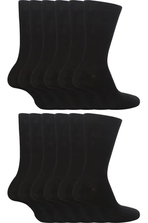Sock Snob 12 par enfärgade skolstrumpor för barn | pojkar och flickor | 3 storlekar | bomullsstrumpor för barn