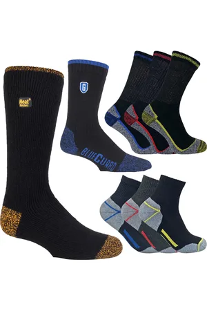 Sock Snob 8 par arbetsstrumpor för herrar året runt | | Inklusive termiska arbetsstrumpor för vintern, arbetsstrumpor i bomull och bambu och korta träningsstrumpor - Assorterade
