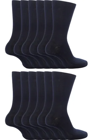 Sock Snob 12 par enfärgade skolstrumpor för barn | pojkar och flickor | 3 storlekar | bomullsstrumpor för barn