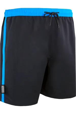 Guggen Mountain Badshorts för män med blå mönsterränder